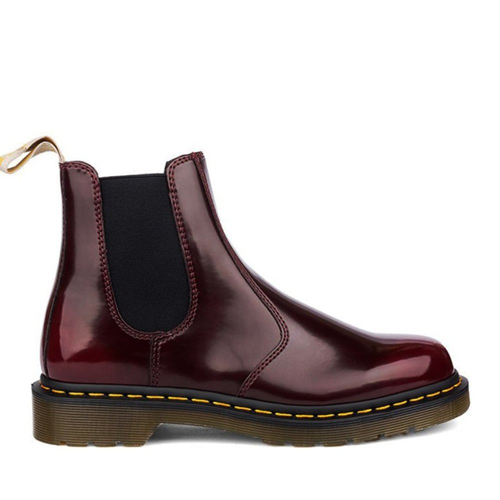 Doc martins cherry color vegan leather